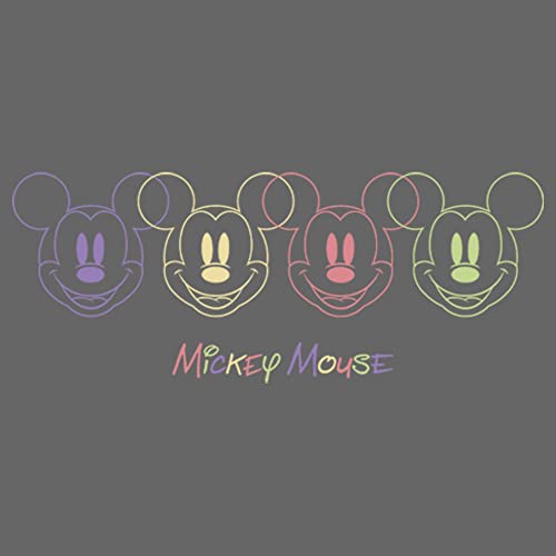 Disney Mickey Mouse Colorful Outline Logo Girls Standard T-Shirt2