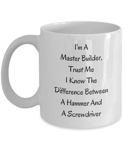 Master Builder Mug, Gift Idea For Master Builder, Builder Funny