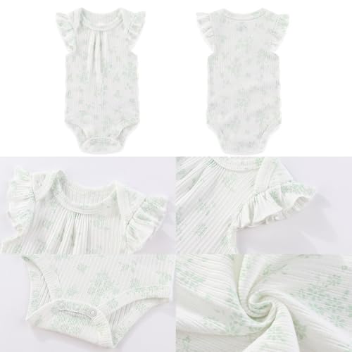 Four Seasons Baby Boy Girl Bodysuits 5-Pack Cotton Comfort Short Sleeve Baby Clothes Soft Infant Outfits2