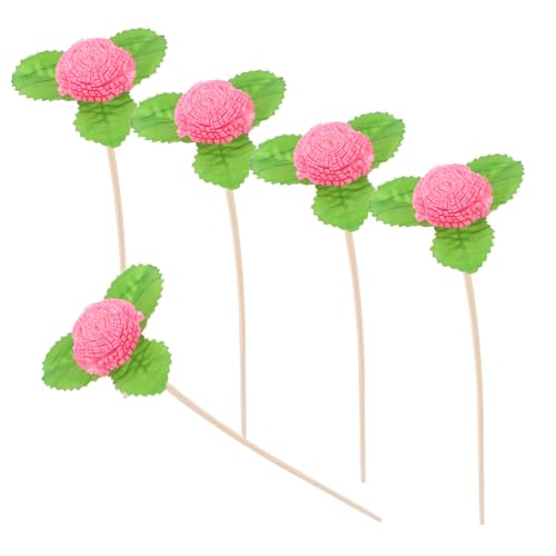 HOOTNEE Realistic Dried Flower Diffuser Set 5pcs Aromatherapy Sticks Home Fragrance Decor