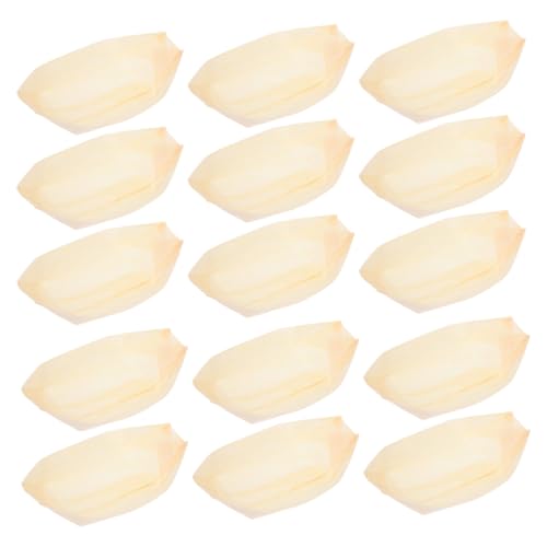 Platos de sushi desechables de madera 9 pulgadas x50 miniatura 1