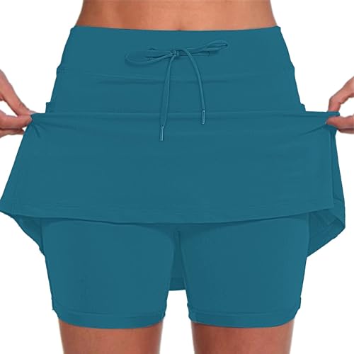 Cocila Jupes Courte Femmes Pocket Pants Solid Mid Waist Culottes Short Skirts Skinny (Mint Green M) Vetement Fluo Purple Skirt Jupes Orange Bleu Tutu Danse Classique...