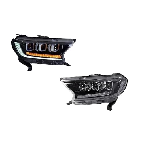 Faros LED para Ford Ranger con intermitentes plug and play y luces de freno