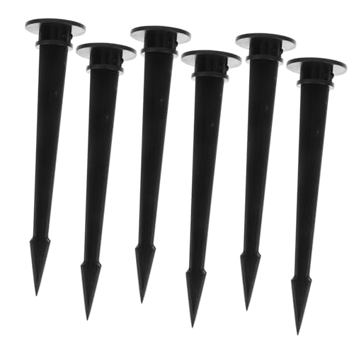 MERRYHAPY 6 Piezas Estacas de Suelo Luminosas LED de Plástico Resistentes y Ligeras para Iluminación Exterior de Jardín Accesorio Fácil de Instalar para Luces Paisajísticas