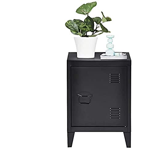 Comodino Industriale camera con Ante e Ripiano