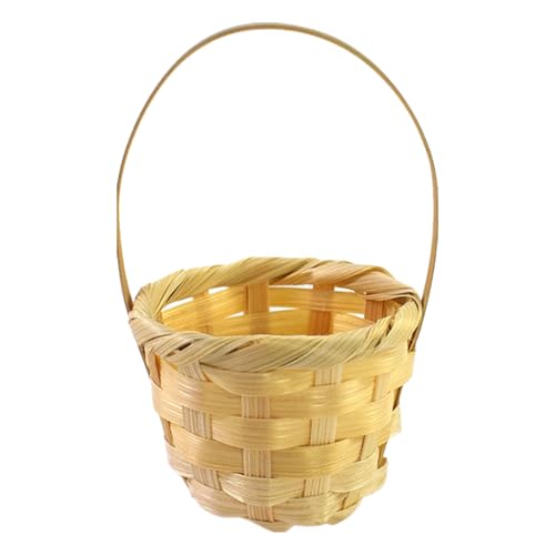 Blumenstrauß - Hochzeit mit Griff | Elegant Rattangeflecht für Brautjungfer, Osterfeier, Gartenparty, Heimdekoration, Transport ohne