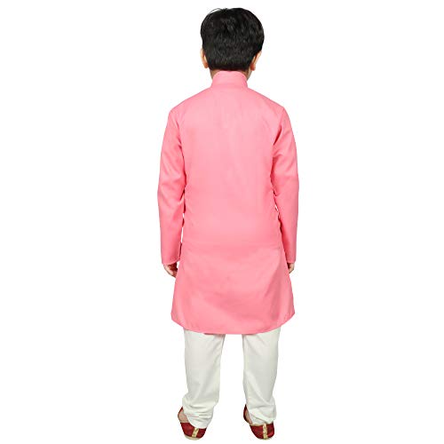 Image of SG YUVRAJ Raw Silk Kurta Set for Boys