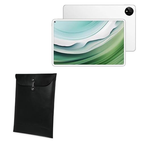 BoxWave Case Compatible with Huawei MatePad Pro 11 (2024) - Nero Leather Envelope, Leather Wallet Style Flip Cover