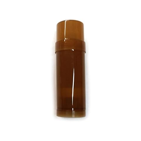 (5) Empty Clear Plastic Deodorant Containers (Brown) - 2.2 Oz Cylinders Cover
