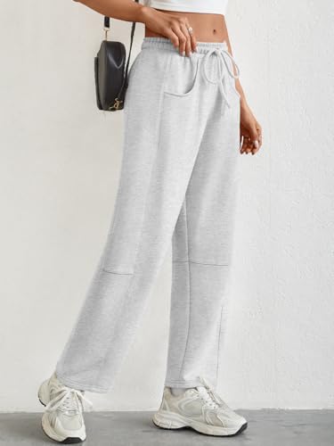 Trendy Queen Barrel Sweatpants Womens Wide Leg Pants Baggy Palazzo Lounge Comfy Flowy Pants Teen Girls Fall Clothes Outfits3