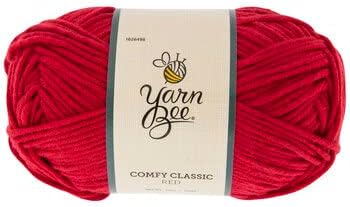 Yarn Bee Red Comfy Classic 3.5 Oz