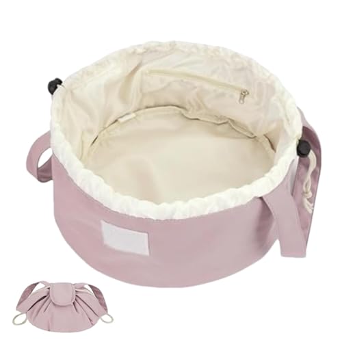 Organizador de cosméticos de maquillaje - Bolsa de cosméticos con cordón | Estuche organizador de maquillaje de gran capacidad: organizador de cosméticos portátil para citas