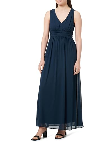 Robe col en V Vila Vimilina robe bleue courte femme taille 40 tendance
