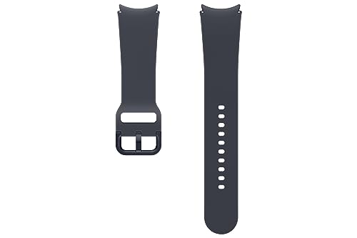 Image of SAMSUNG Galaxy Watch 6, 5, 4 Series Sport Band with T-Buckle Closure for Active Men and Women, FKM Smartwatch Replacement Strap, One Click Attachment, Medium /Large, ET-SFR94LBEGUJ, Graphite