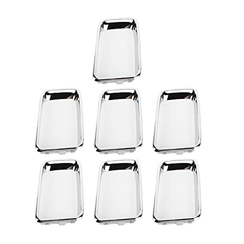 Image of Front Grill Trim Insert Ring, ABS Front Grille Trim Ring Chrome Plated Modification Replacement for 2014‑2016 (7PCS /Set)
