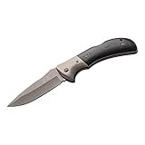 Herbertz Taschenmesser, Stahl AISI 420, titanbeschichtet, Back Lock, titanbeschichtete Stahlbacken, G10-Schalen, Clip, scharfes Klappmesser & Outdoor-messer für Camping, Wandern oder Jagd