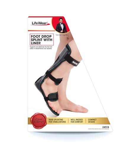 Image of Life Wear Foot Drop Splint With Liner For Men And Women, Adjustable Support For Foot And Ankle Stabilization, Soft Cushioned Liner For Comfort (LS)