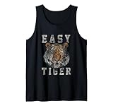 Easy Tiger distressed casual-chic graphic for women Tank Top