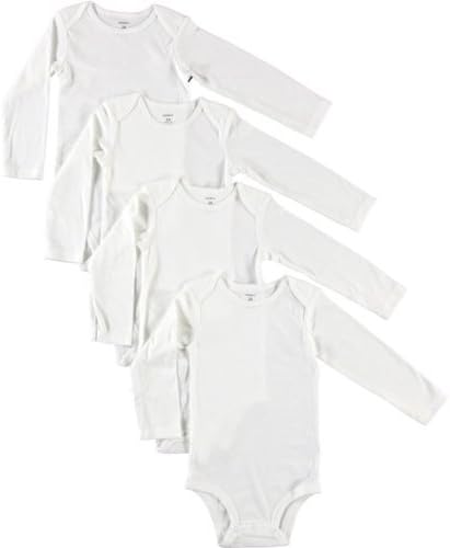 Carter's Unisex 4-Pack Long Sleeve Bodysuit Set - Image 2