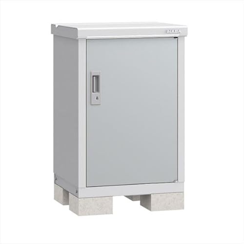 【受注生産品】イナバ物置 BJX/アイビーストッカー BJX-065A PS 全面棚タイプ 『屋外用ドア型収納庫 DIY向け 小型 物置』 PS(プラチナシルバー)