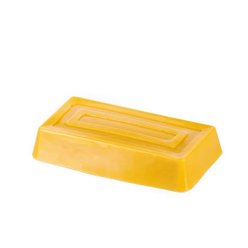 Danilovo 100% Reiner Bienenwachs, Premium-Qualität, Nachhaltig und Chemikalienfrei, Dreifach Gefiltert, Kosmetische Qualität, 500g Block