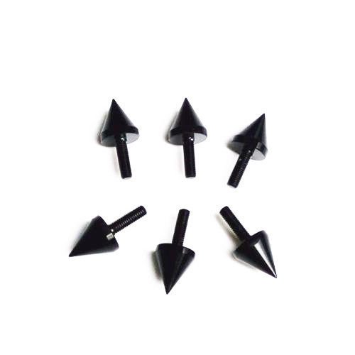 6 x vis de pare-brise de pare-brise noir vis pour YZF R1 YZF R6 CBR900RR Kawasaki Ninja ZX6R ZX9R ZX10R GSXR 600 750 1000 SV650S SV1000S TL1000S Cover