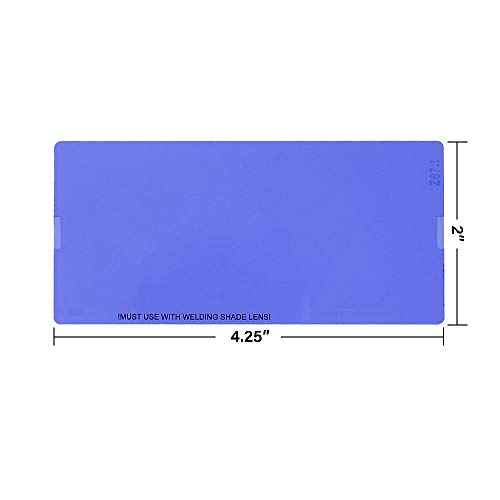 Lente para careta de soldar Super Blue pequeño 2 x 4.25 miniatura 2