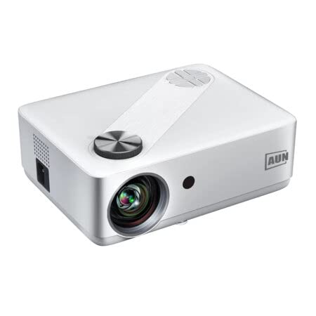 Image of AUN AKEY8 Full Android Version 9.0 LED Projector, 6000 Lumens Home Cinema Projector