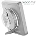 KADAMS Shower Clock Waterproof Bathroom Timer – Digital Wall Clock with Countdown, Magnetic Kitchen Clock with Temperature & Humidity, Suction Cup for Kids Shower Spa Sauna Cook Bath, White