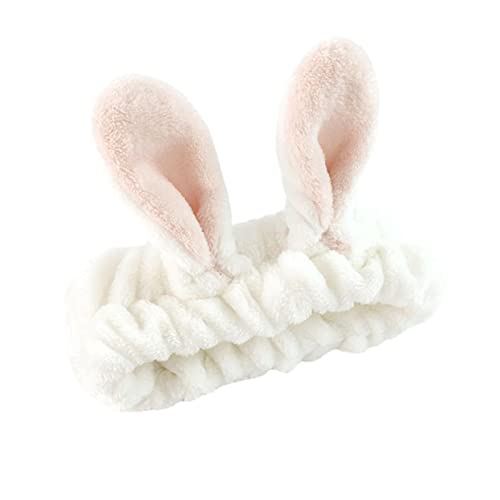 Yusheng Bandeau Spa | Bandeau Maquillage Oreille de Lapin Femme | Bandeau de Lavage du Visage, Spa, Doux, Mignon, Maquillage élastique réglable, Douche, Fournitures pour Fille 167/200} Cover