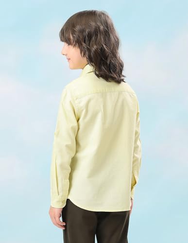 Image of USPA Kids Boys Oxford Solid Regular fit Shirt