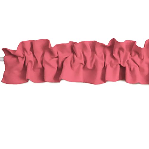 Solid Poplin Sleeve Topper Window Valance