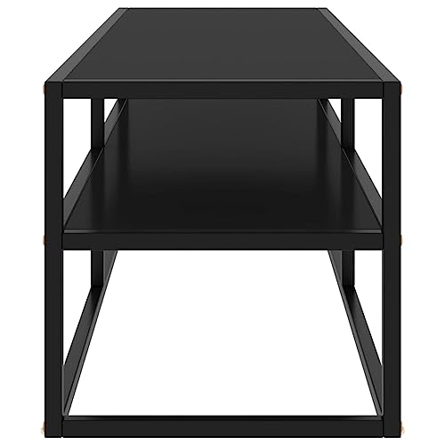 Mueble de TV negro de 120 x 40 x 40 cm ideal para renovar el estilo contemporáneo de su salón 4