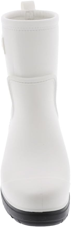 UGG Women's Droplet Mid Rain Boot, White, 10