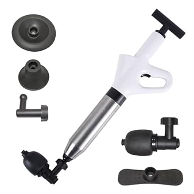 Sturalavandini A Pressione - Pistone Ad Aria Compressa Per Scarichi, WC E Lavandini - Foto 2