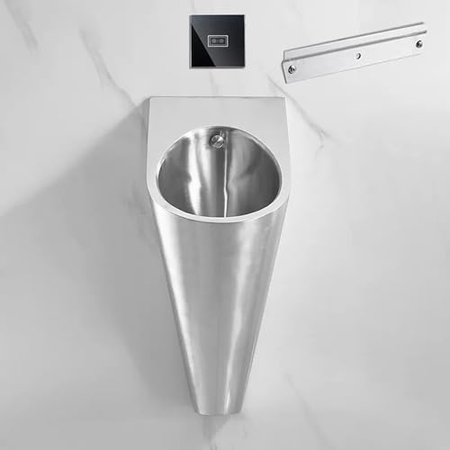 OTQEFTN Urinoir en Acier Inoxydable 304, Urinoir Mural a Capteur Automatique, Commerciale Inverseur D'urine, Pour Usage Résidentiel Commercial