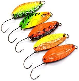 Set 20 Cucchiaini Da Pesca Spinning - 5g, Multicolore, Per Trota E Persico - Foto 6