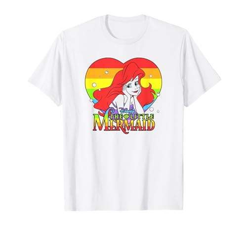 T-shirt Ariel Disney arc-en-ciel idéal pour les journées d'école et de parc