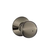 SCHLAGE F40ORB620 Orbit Privacy Knob, Antique Pewter