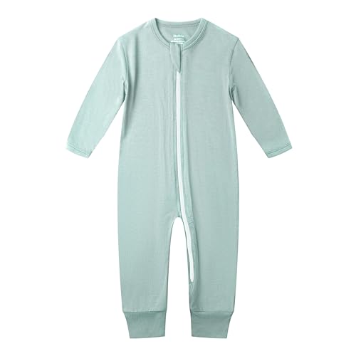 Image of Owlivia Rayon from Bamboo Baby Footless Pajamas, Boys and Girls Zip up Sleep and Play, Long-Sleeve Coveralls