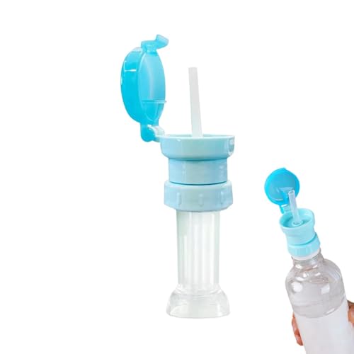 Cubrebotellas de agua, a prueba de derrames, universal, portátil, con popote para niños, para viajes, camping, al aire libre, interior, hogar, coche, caminar, parque infantil