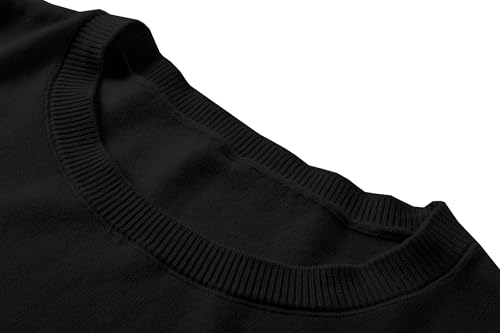 Image of DAIMIDY Womens Cotton Modal Short Sleeve Sweaters Summer Knit Tops | Breathable,Soft,Smooth Feel and Excellent Drape.Fit in Summer,Spring and Fall.