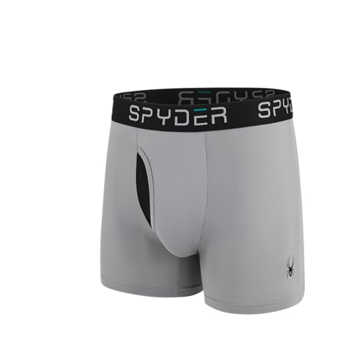 Spyder Performance Mesh Mens Boxer Briefs Sports Underwear/Fly Front4