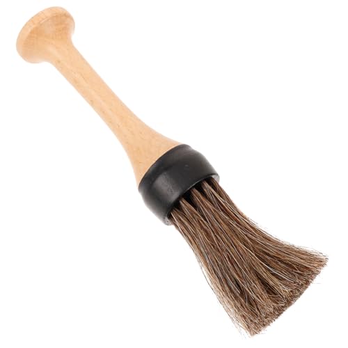 TOVINANNA Hair Cutting Brush Duster Barber Dust Brush for Cleaning Hair Salon Shave Brush Neck Duster Manual Shaving Brush Barber Brush Handle