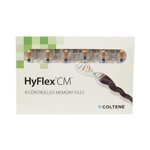 Coltene H8310430 Hyflex CM File, 04 Taper, 31 mm L, Size 30, Blue (Pack of 6)