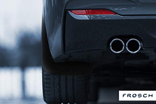 Image of FROSCH EXP.NLF.47.04.E13 Tailor-Made Rubber mudflaps Splash Guard Rear Mudguard for Suzuki Grand Vitara, Year 08-Parts with Attachment, Black