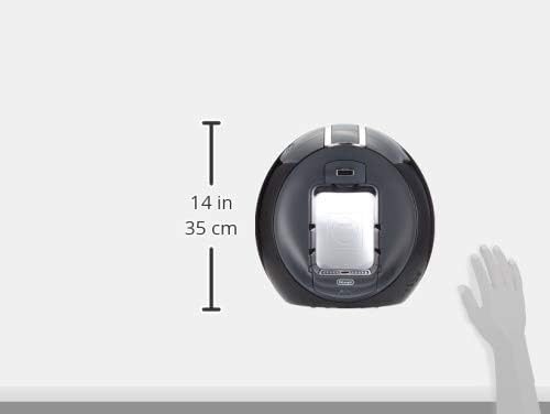 Diagram showing 14 inch (35 cm) height of the coffee machine