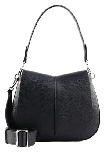 Sac bandoulière Helena Round Gianni Chiarini cuir noir pour femme