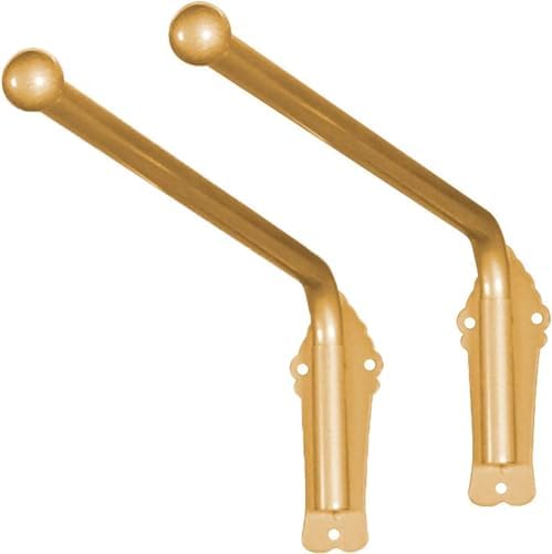 Adjustable Heavy Duty Curtain Rods 180° Rotating Swing Arm, 2-Pack Metal Drapery Rods for Eyelet Curtains, Perfect for Home & Office Décor, Durable & Stylish