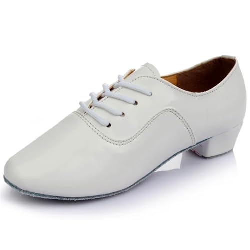Latin Dance Shoes Man Men's Latin Shoes Ballroom Tango Jazz Dance Shoes Performance Show Soft Leather Sole Modern Square Shoes3